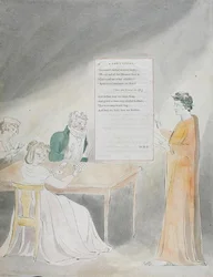 Design 34 for A Long Story in The Poems of Thomas Gray, Published 1797-98